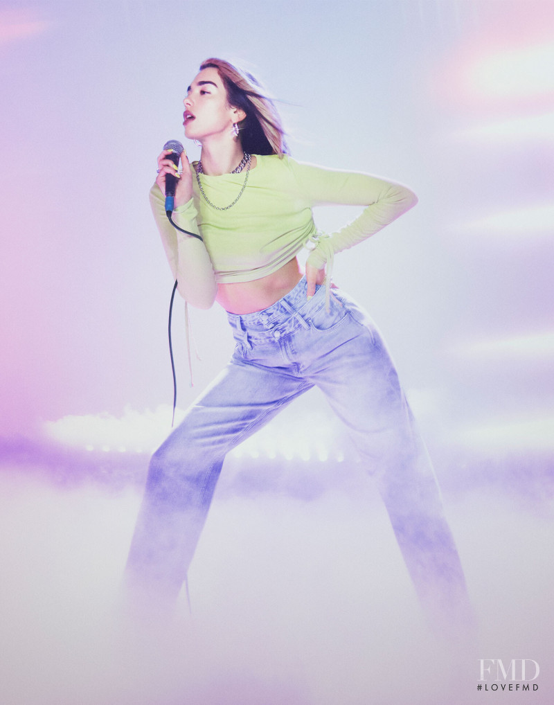 Dua Lipa featured in  the Pepe Jeans London advertisement for Spring/Summer 2020