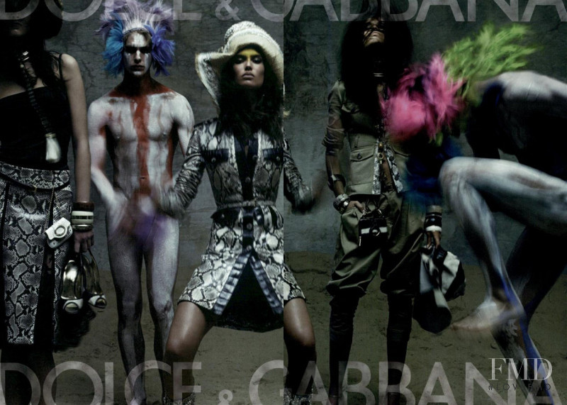 Bianca Balti featured in  the Dolce & Gabbana advertisement for Spring/Summer 2005