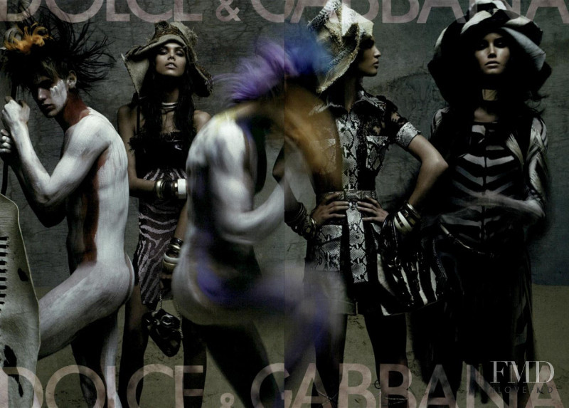 Bianca Balti featured in  the Dolce & Gabbana advertisement for Spring/Summer 2005