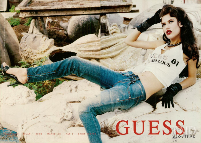 Bianca Balti featured in  the Guess advertisement for Spring/Summer 2005