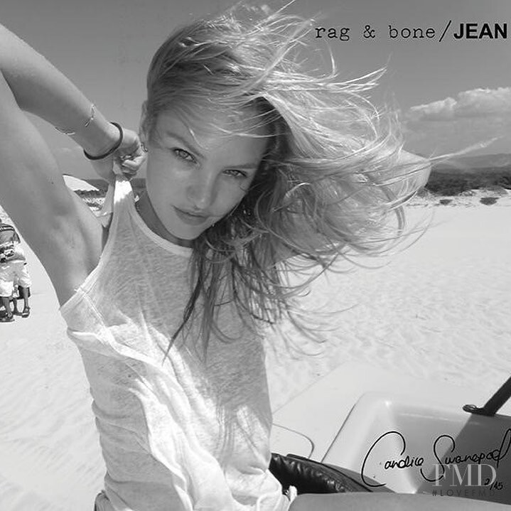 Candice Swanepoel featured in  the rag & bone advertisement for Spring/Summer 2020