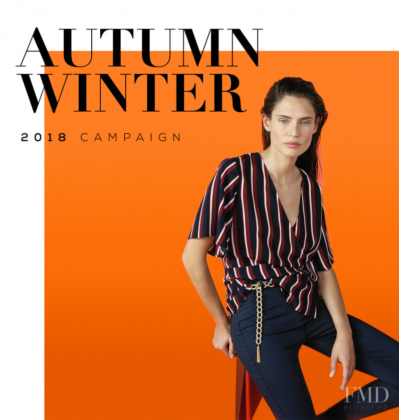 Bianca Balti featured in  the OVS Industry advertisement for Autumn/Winter 2018