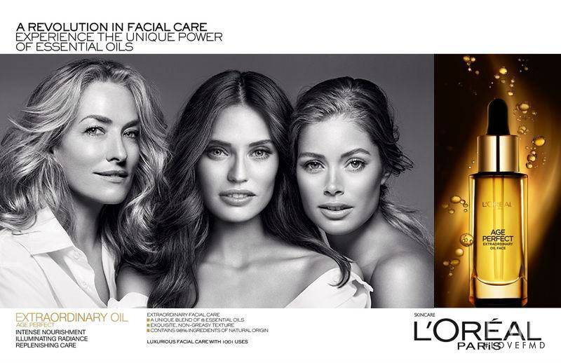 Bianca Balti featured in  the L\'Oreal Paris Age Perfect advertisement for Spring/Summer 2016