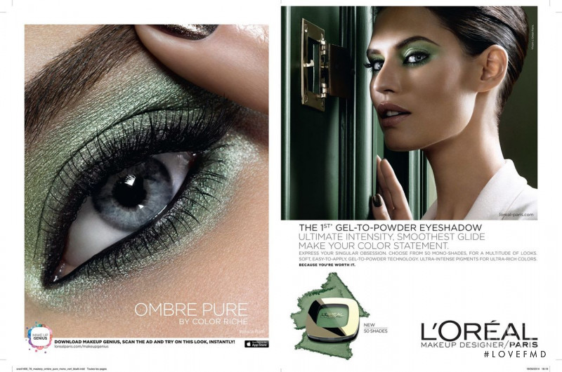 Bianca Balti featured in  the L\'Oreal Paris advertisement for Autumn/Winter 2014