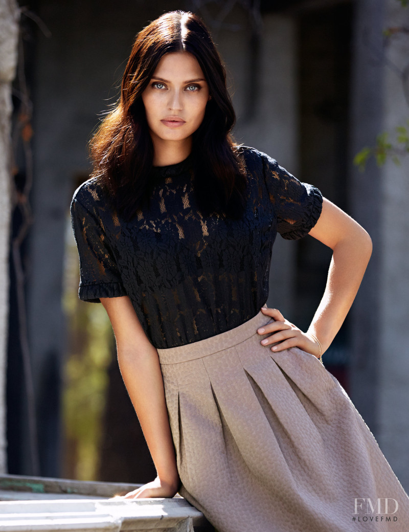 Bianca Balti featured in  the H&M Feminine Finesse lookbook for Spring/Summer 2014