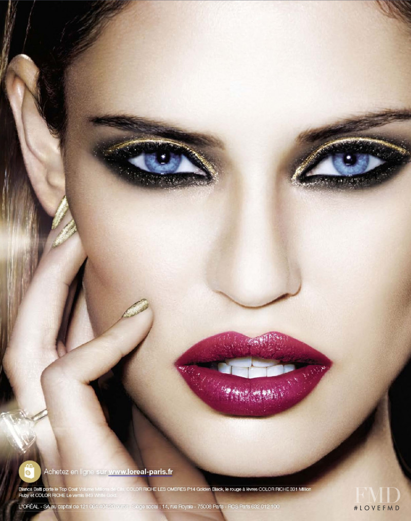 Bianca Balti featured in  the L\'Oreal Paris advertisement for Holiday 2013