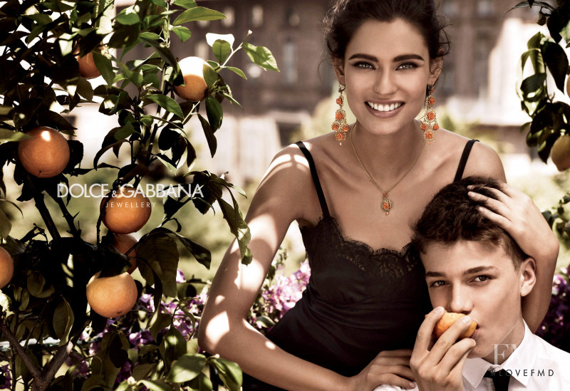 Bianca Balti featured in  the Dolce & Gabbana Jewellery advertisement for Autumn/Winter 2012