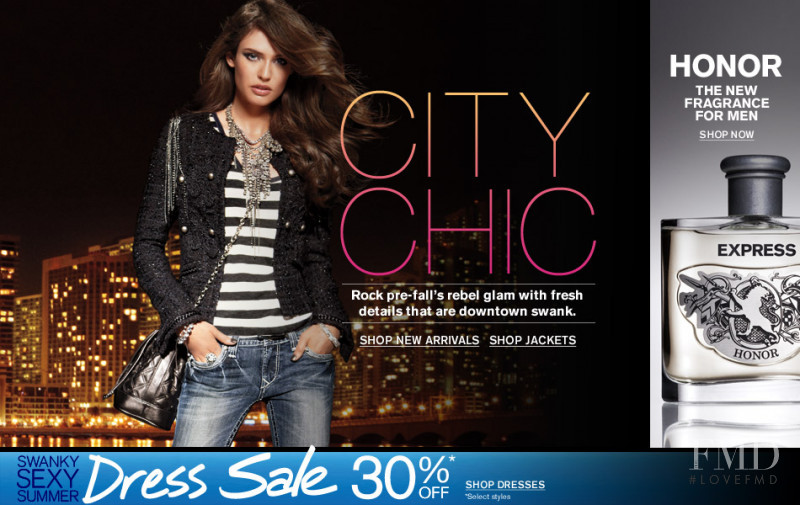 Bianca Balti featured in  the Express advertisement for Spring/Summer 2010