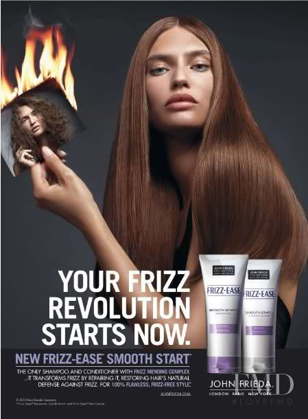 Bianca Balti featured in  the John Frieda advertisement for Spring/Summer 2010