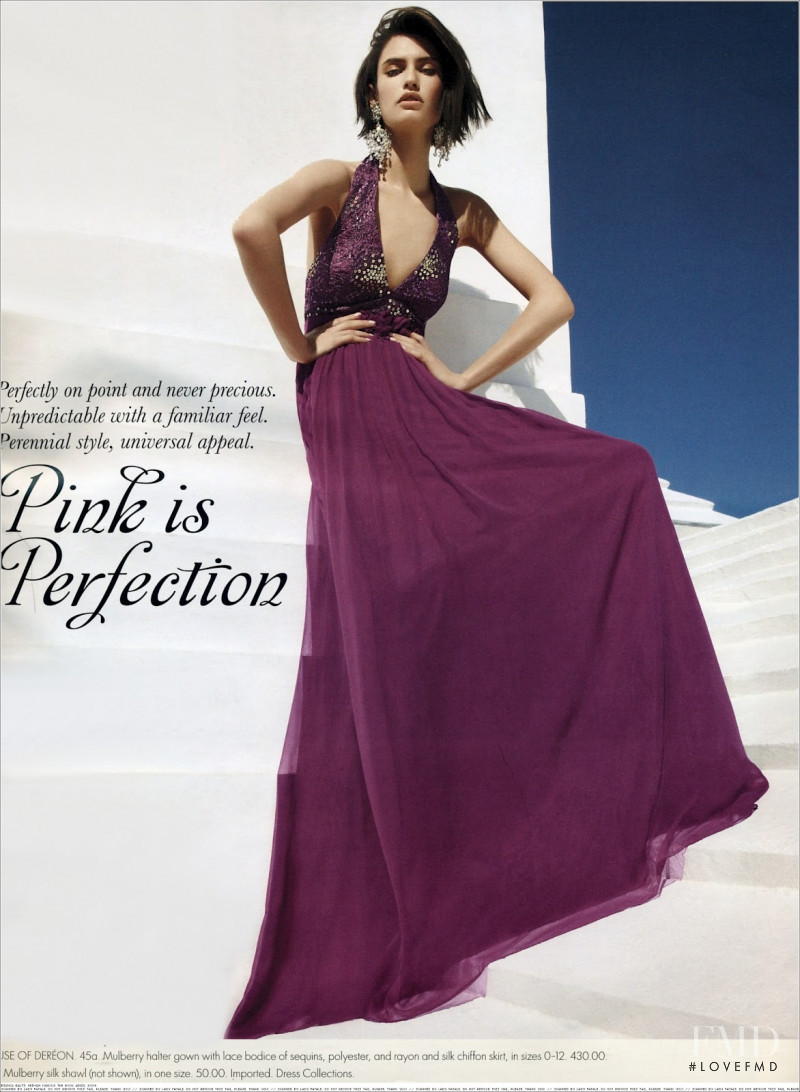 Bianca Balti featured in  the Neiman Marcus Pink is Perfection catalogue for Summer 2009