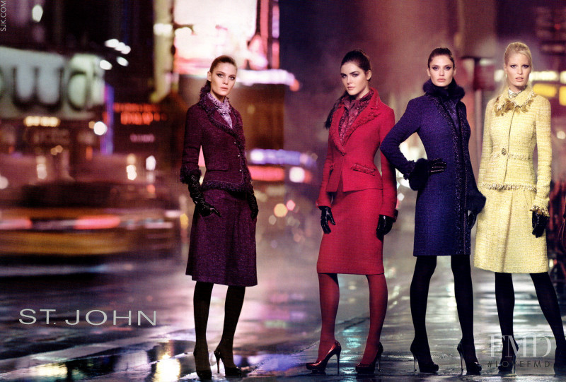 Bianca Balti featured in  the St. John advertisement for Autumn/Winter 2008