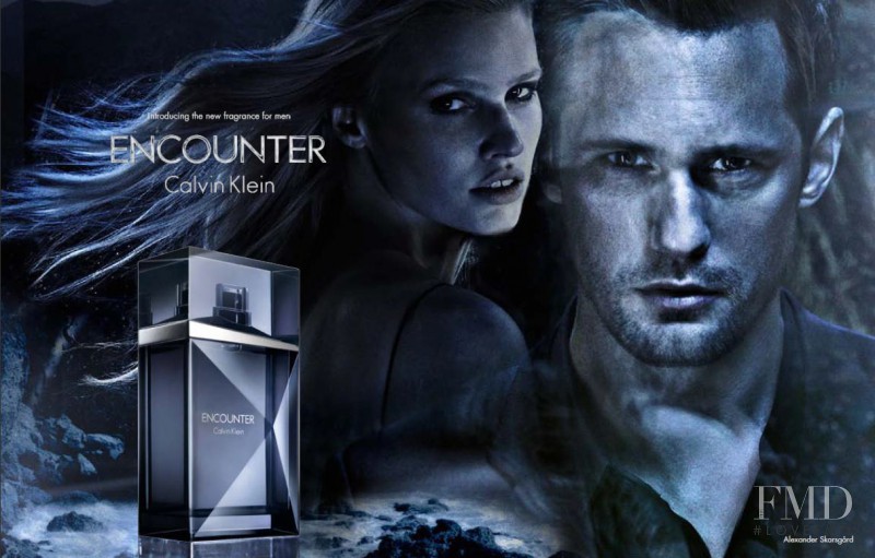 Lara Stone featured in  the Calvin Klein Fragrance "Encounter" Fragrance advertisement for Autumn/Winter 2012