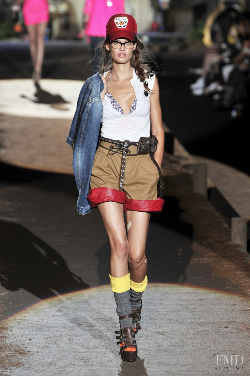 Bianca Balti featured in  the DSquared2 fashion show for Spring/Summer 2010