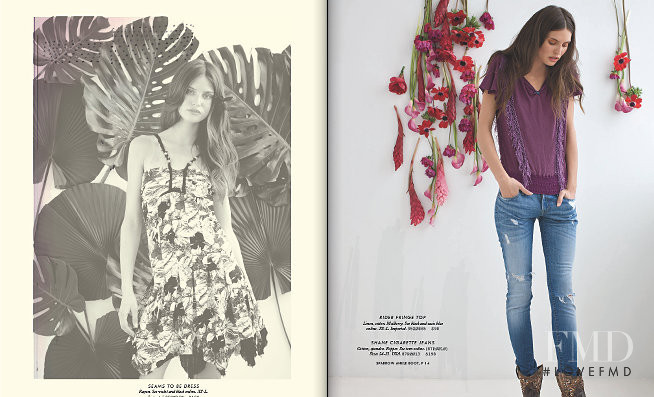 Bianca Balti featured in  the Free People catalogue for Summer 2009