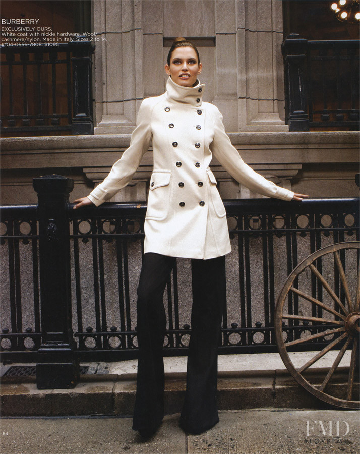 Bianca Balti featured in  the Saks Fifth Avenue catalogue for Fall 2008