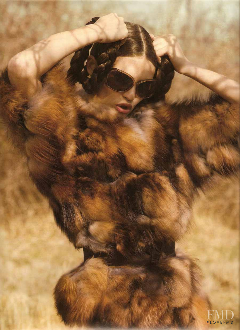 Bianca Balti featured in  the Bergdorf Goodman catalogue for Fall 2008