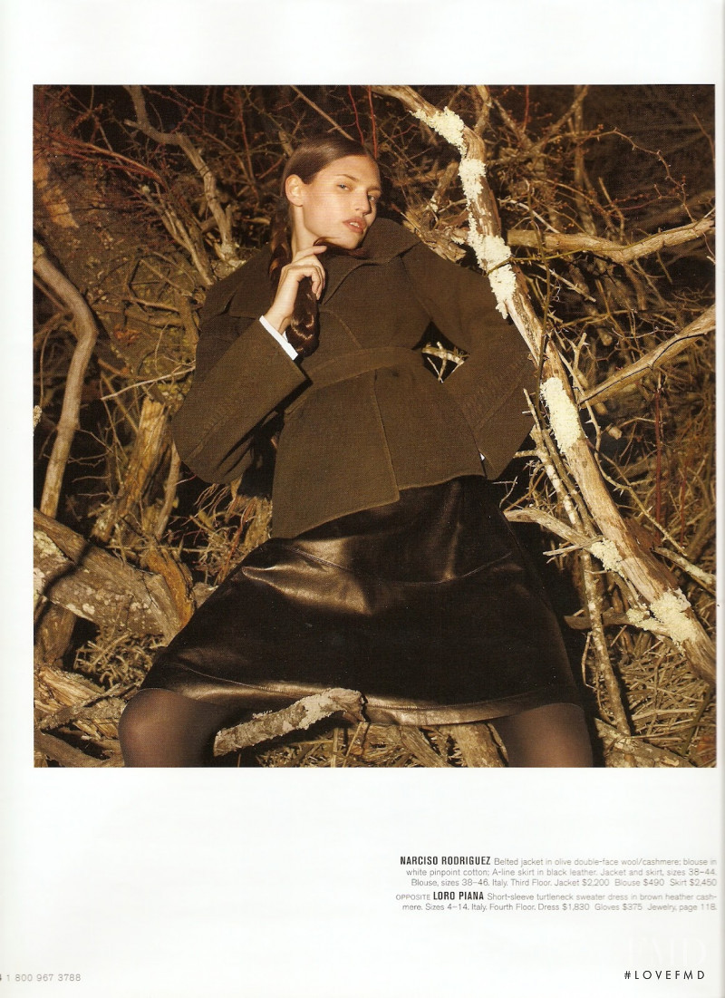 Bianca Balti featured in  the Bergdorf Goodman catalogue for Fall 2008