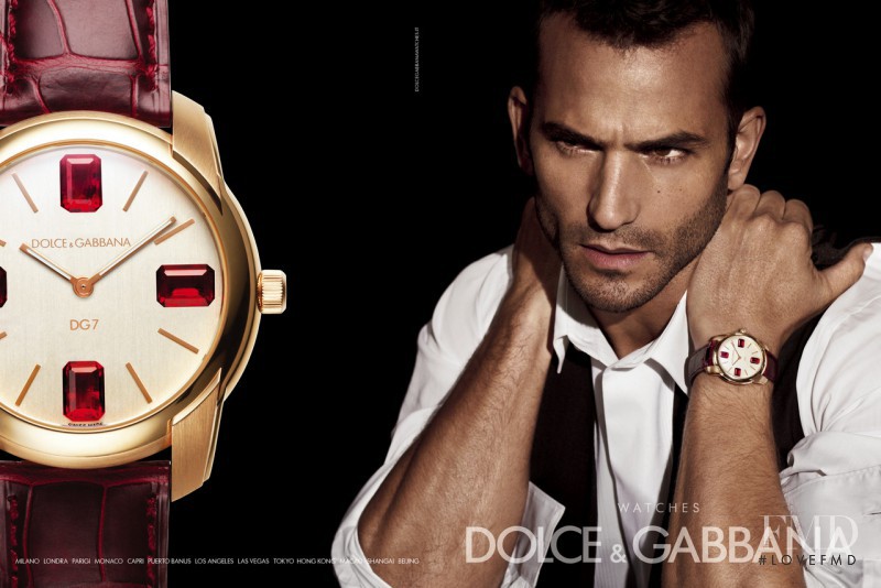 Enrique Palacios featured in  the Dolce & Gabbana Watches advertisement for Autumn/Winter 2012