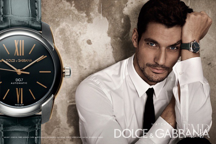 David Gandy featured in  the Dolce & Gabbana Watches advertisement for Autumn/Winter 2012
