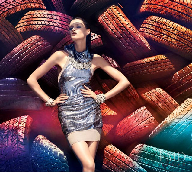 Bianca Balti featured in  the bebe advertisement for Holiday 2008