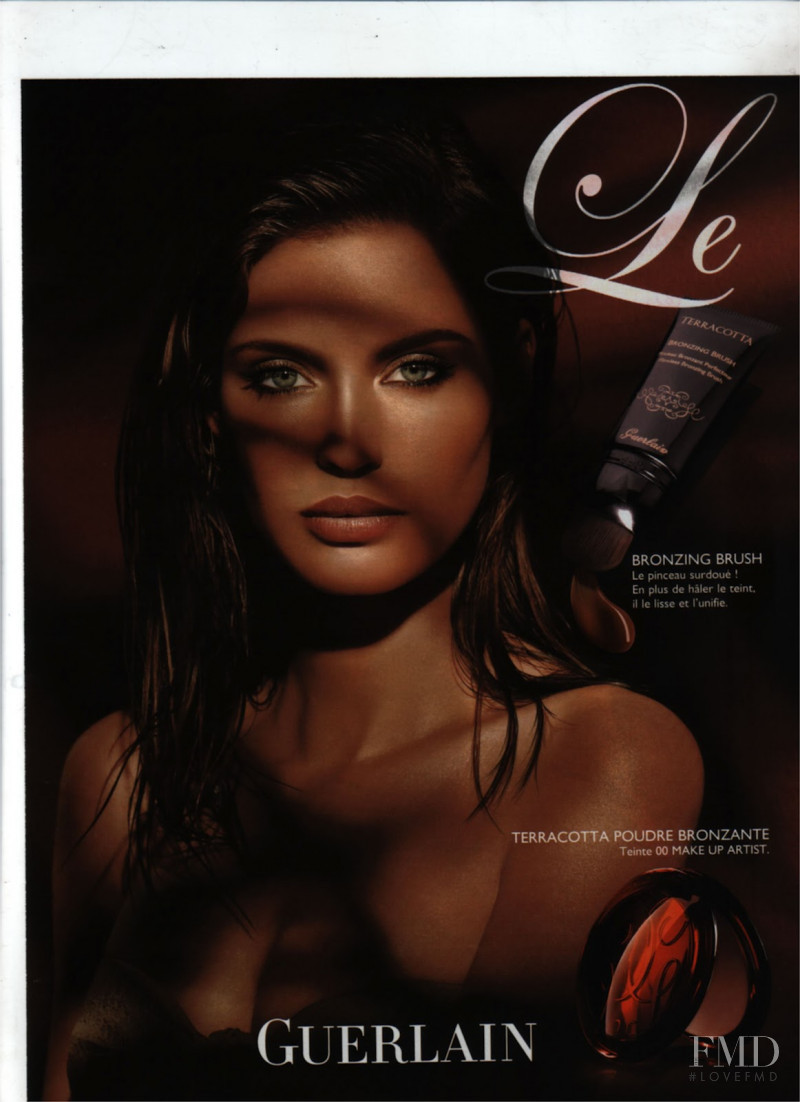 Bianca Balti featured in  the Guerlain advertisement for Spring/Summer 2008