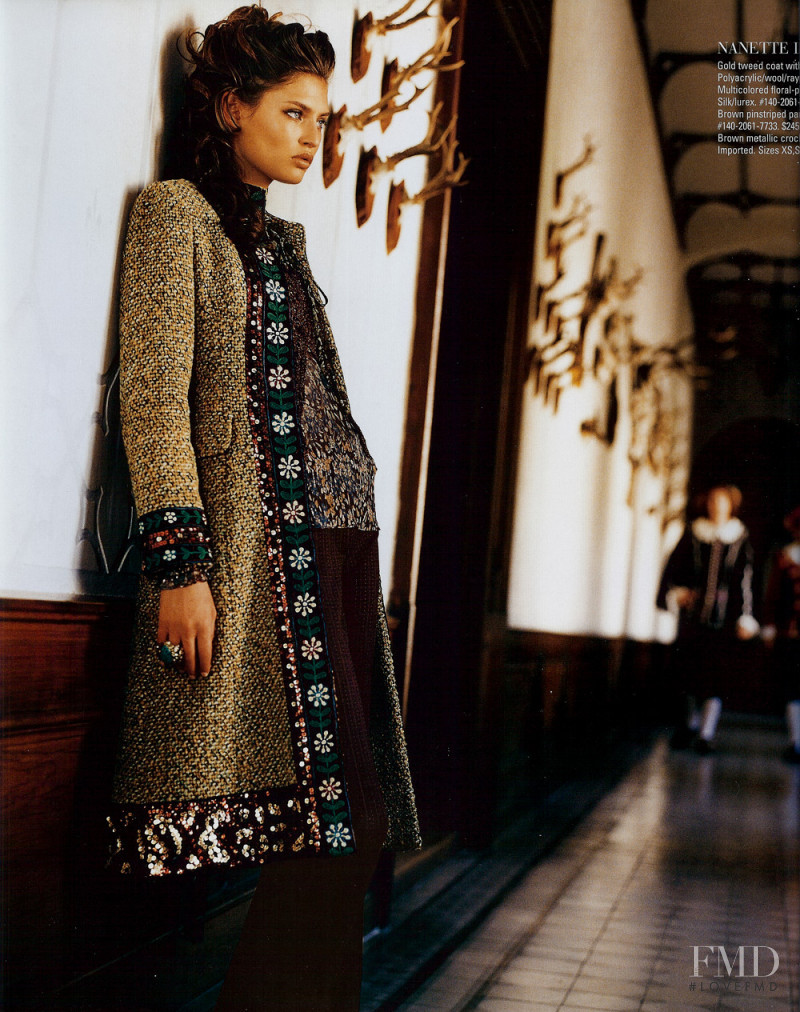 Bianca Balti featured in  the Saks Fifth Avenue Queen For a Day lookbook for Fall 2005