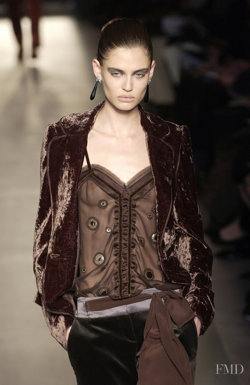 Bianca Balti featured in  the Bottega Veneta fashion show for Autumn/Winter 2005