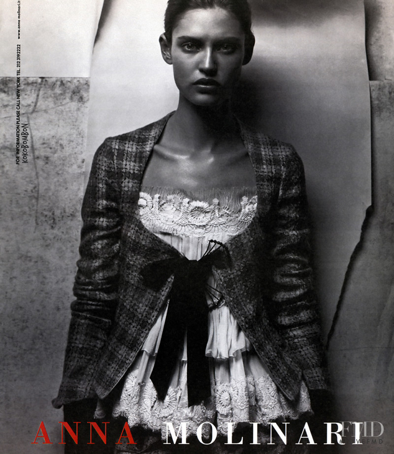 Bianca Balti featured in  the Anna Molinari advertisement for Autumn/Winter 2005