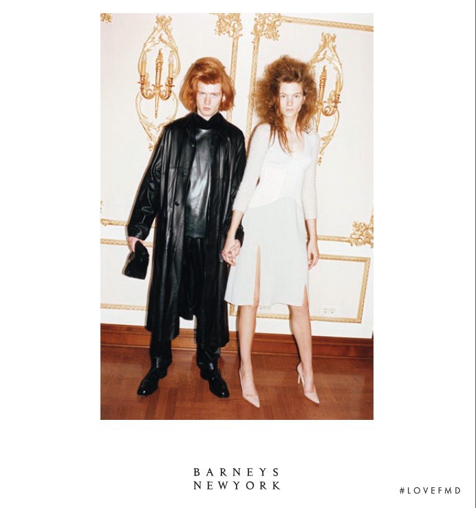 Irina Kulikova featured in  the Barneys New York advertisement for Autumn/Winter 2012