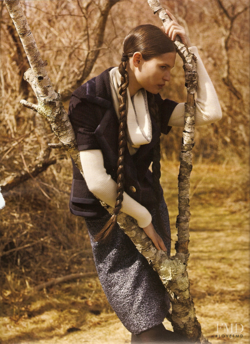 Bianca Balti featured in  the Bergdorf Goodman Natural Order catalogue for Fall 2008