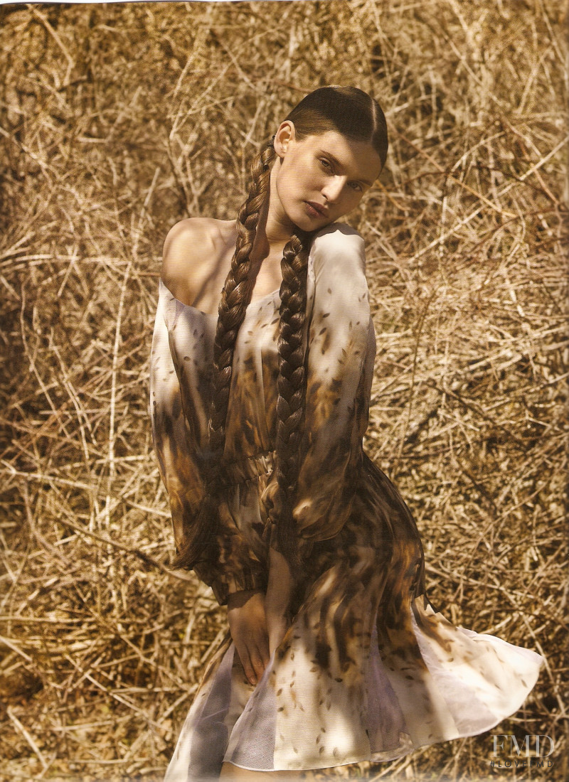 Bianca Balti featured in  the Bergdorf Goodman Natural Order catalogue for Fall 2008