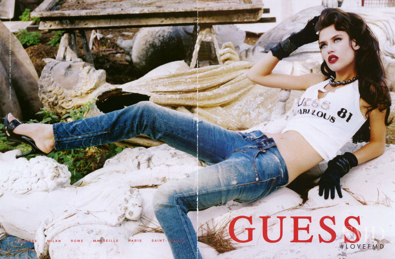 Bianca Balti featured in  the Guess advertisement for Spring/Summer 2008