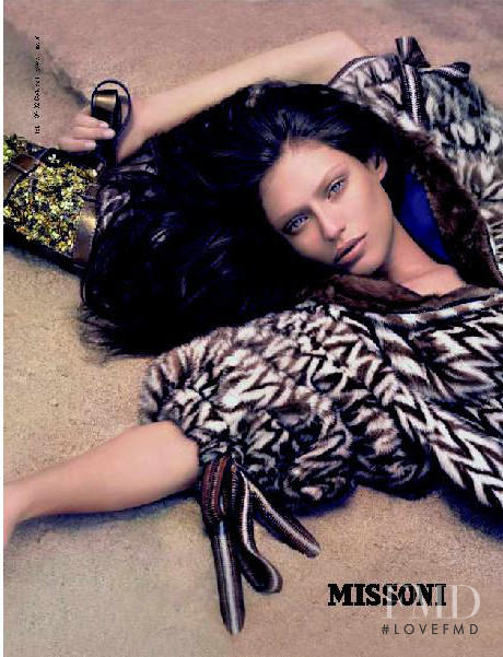 Bianca Balti featured in  the Missoni advertisement for Autumn/Winter 2007