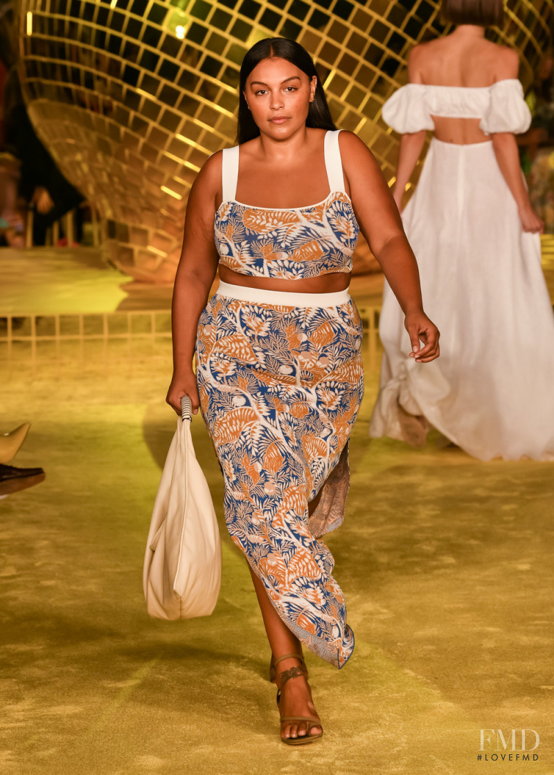 Paloma Elsesser featured in  the Staud fashion show for Spring/Summer 2022