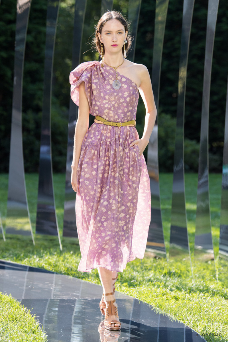 Polina Zavialova featured in  the Ulla Johnson fashion show for Spring/Summer 2022