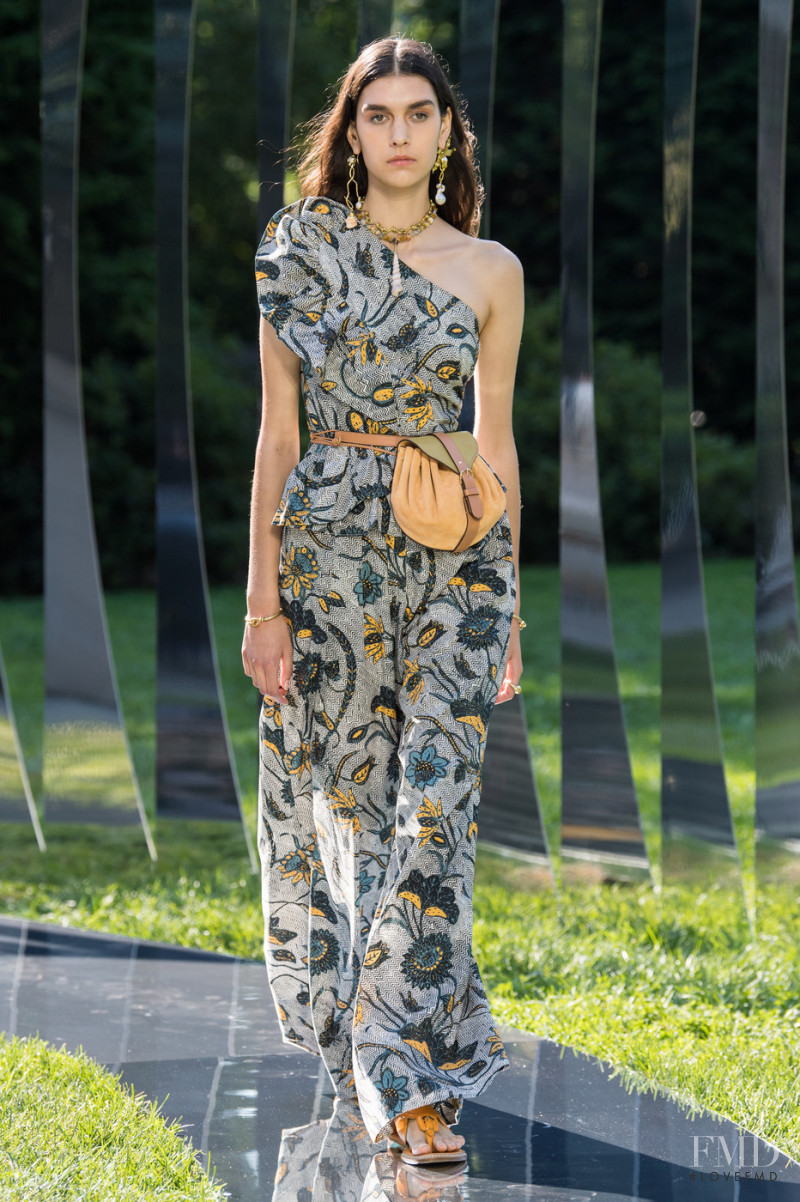 Eugenia Dubinova featured in  the Ulla Johnson fashion show for Spring/Summer 2022