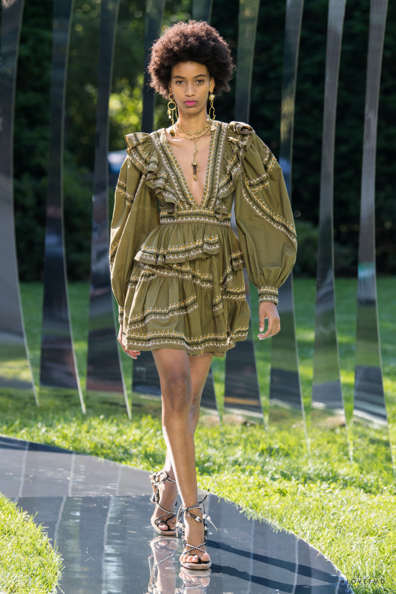 Manuela Sanchez featured in  the Ulla Johnson fashion show for Spring/Summer 2022