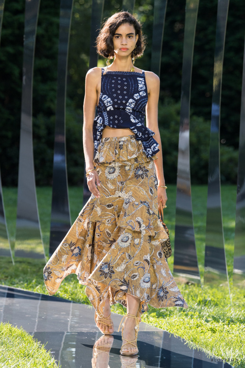 Mariana Santana featured in  the Ulla Johnson fashion show for Spring/Summer 2022