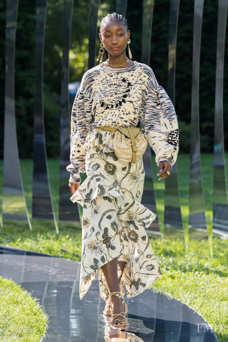 Eniola Abioro featured in  the Ulla Johnson fashion show for Spring/Summer 2022