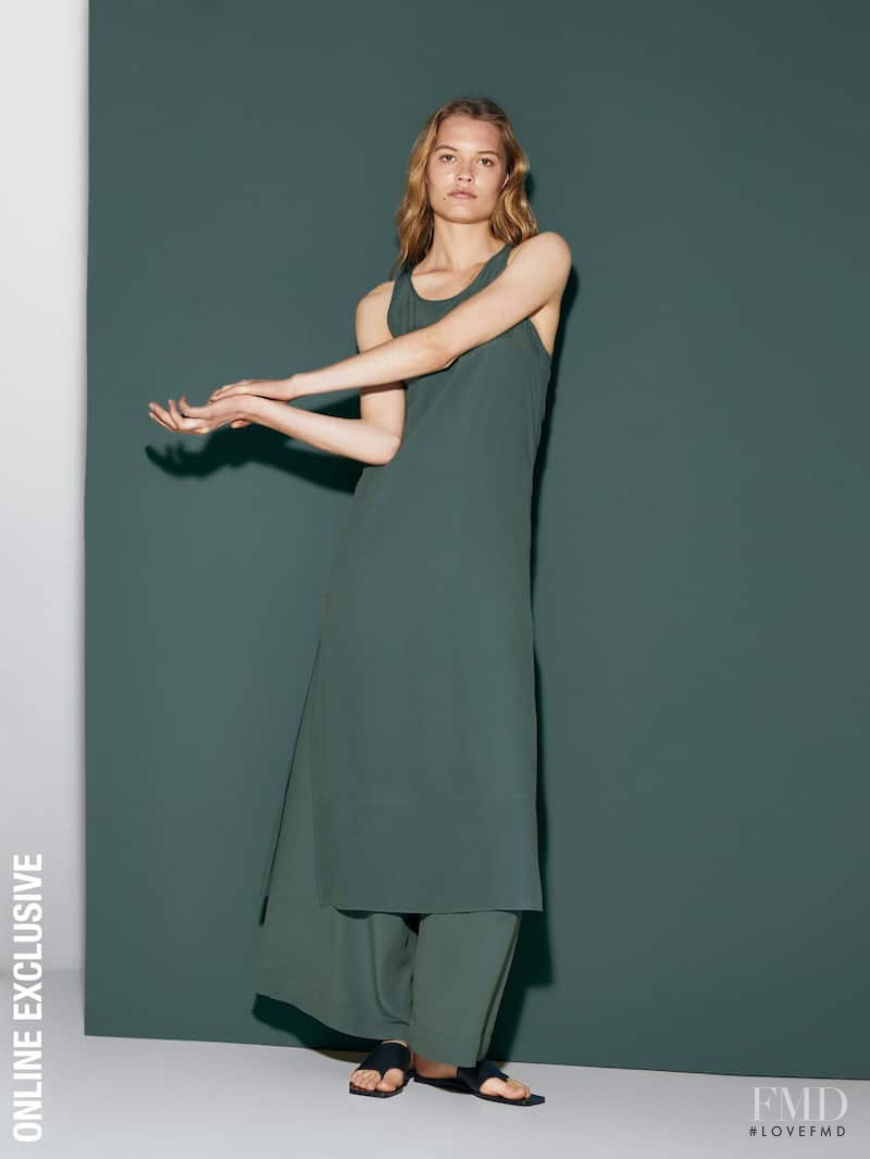 Elsemarie Riis featured in  the Massimo Dutti Natural Elements  lookbook for Summer 2021