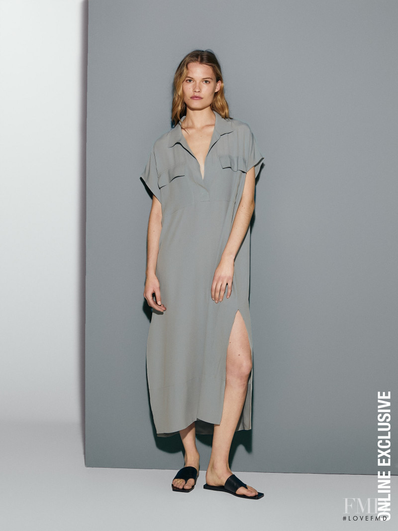 Elsemarie Riis featured in  the Massimo Dutti Natural Elements  lookbook for Summer 2021