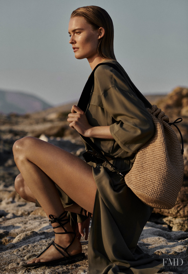 Elsemarie Riis featured in  the Massimo Dutti Natural Elements  lookbook for Summer 2021