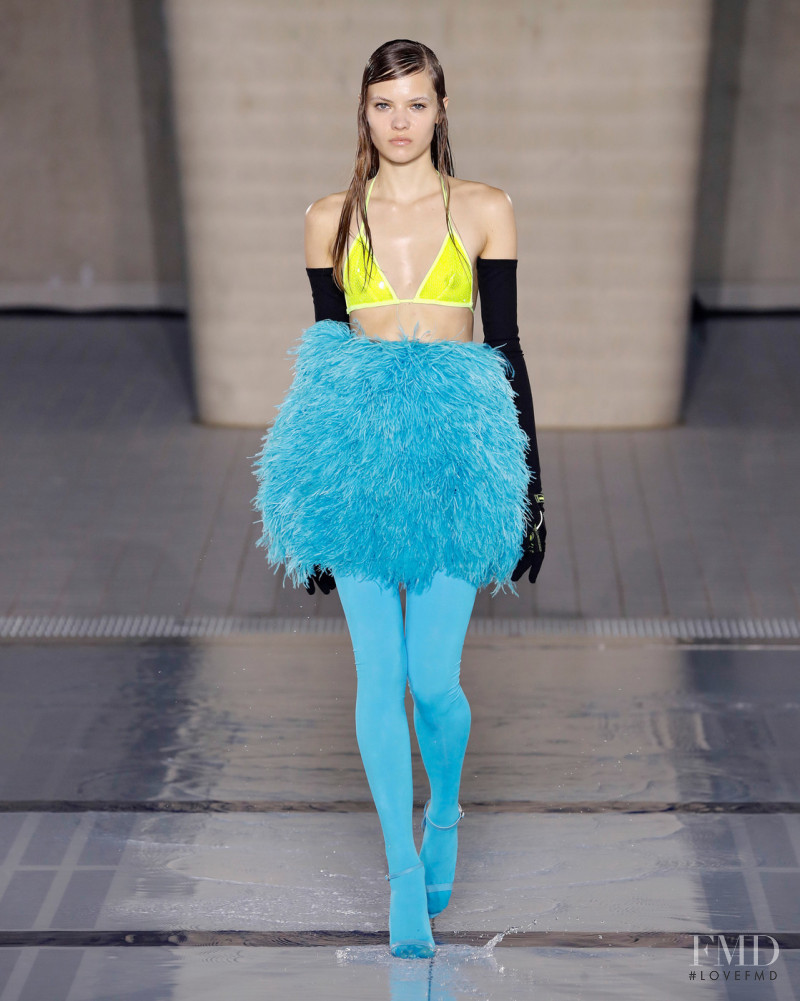 Mayya Kuznetsova featured in  the David Koma fashion show for Spring/Summer 2022