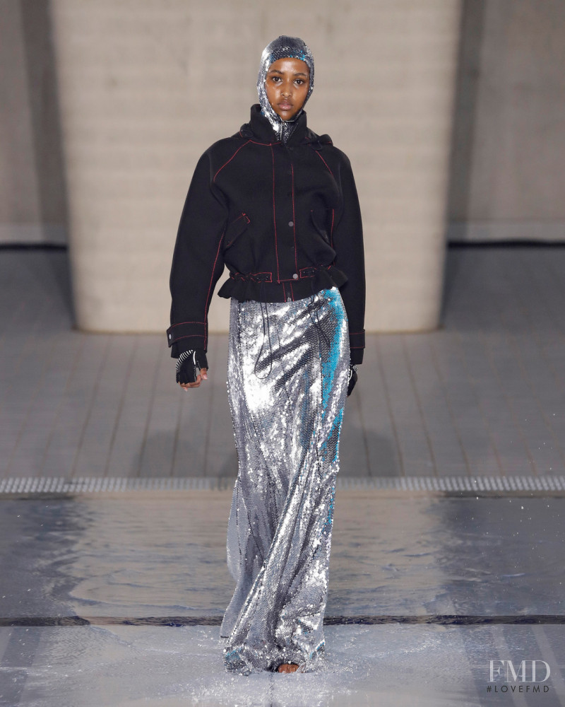 Asha Mohamud featured in  the David Koma fashion show for Spring/Summer 2022