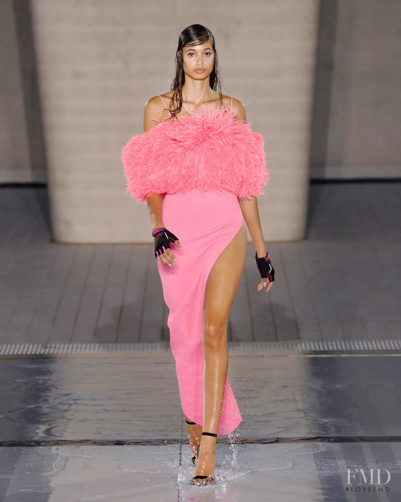 Malika El Maslouhi featured in  the David Koma fashion show for Spring/Summer 2022