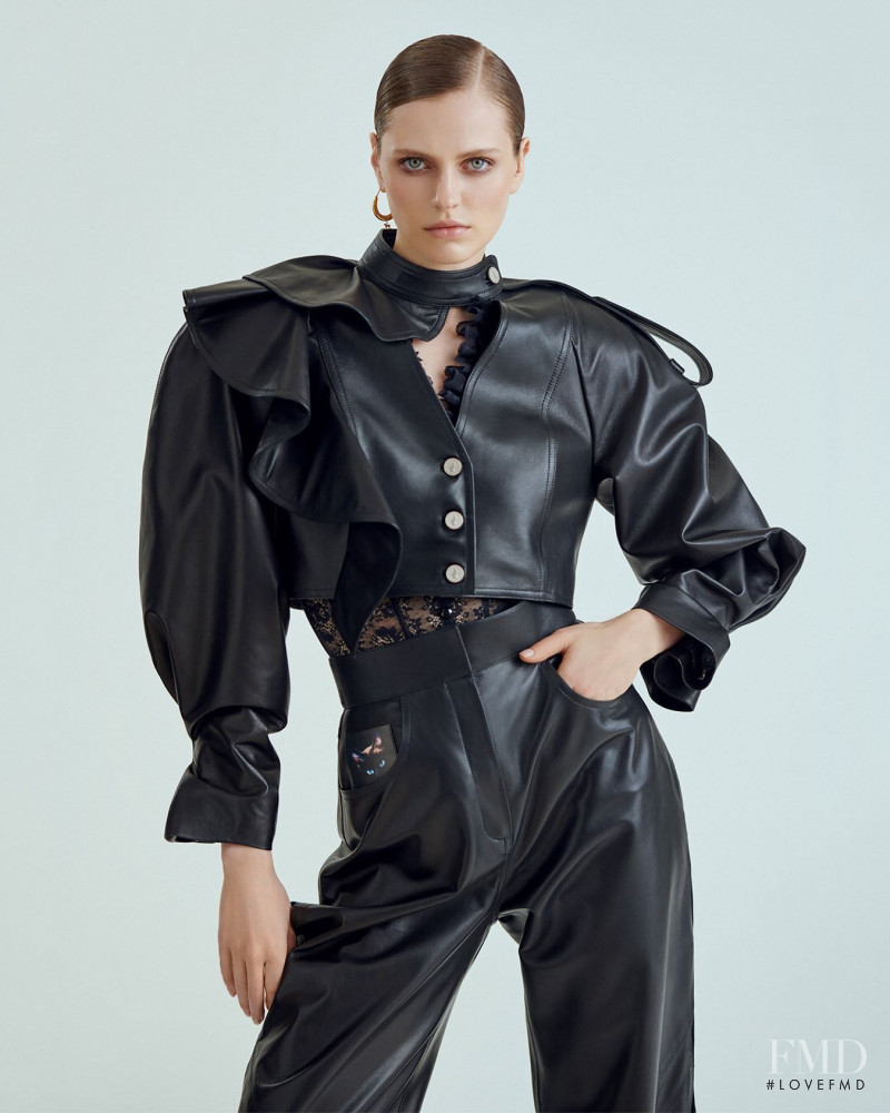 Natalia Bulycheva featured in  the Ulyana Sergeenko lookbook for Spring/Summer 2020