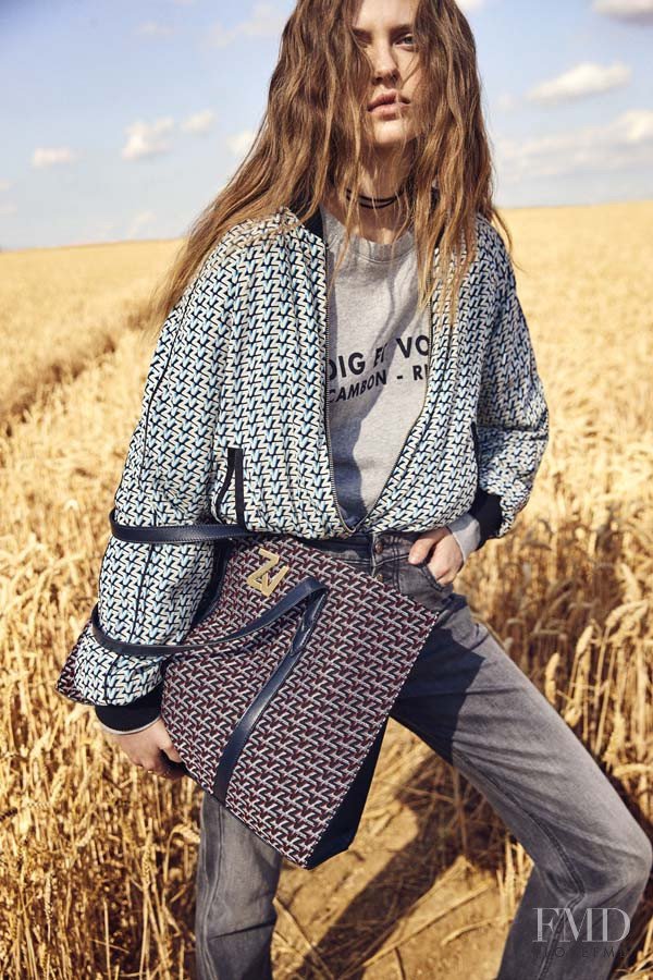 Natalia Bulycheva featured in  the Zadig & Voltaire lookbook for Spring/Summer 2021