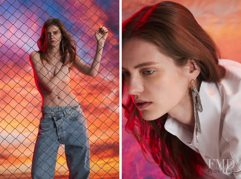 Natalia Bulycheva featured in  the Luisaviaroma advertisement for Spring/Summer 2021