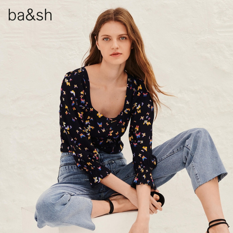 Natalia Bulycheva featured in  the ba&sh catalogue for Spring/Summer 2021