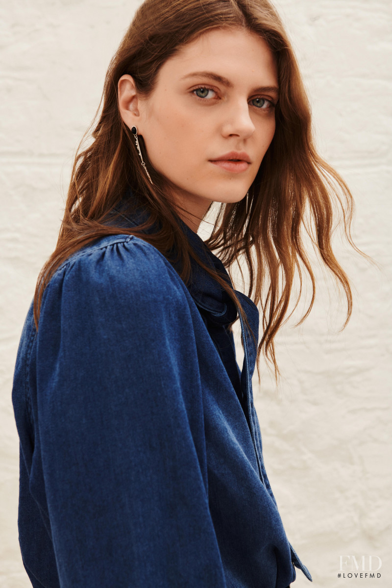 Natalia Bulycheva featured in  the ba&sh catalogue for Spring/Summer 2021